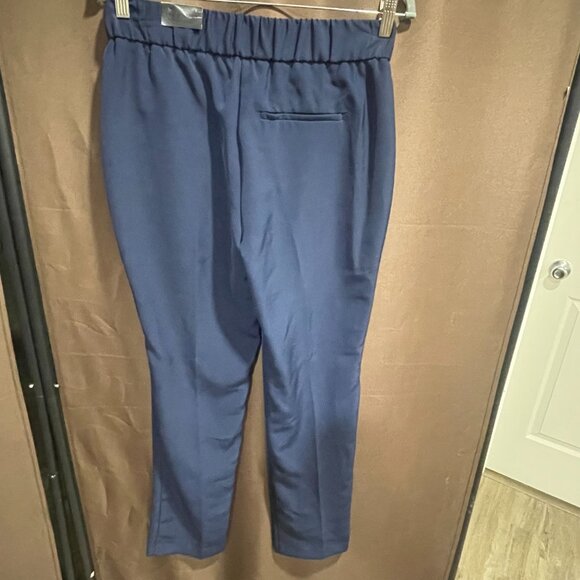 NWT Women's Sz. 2 Navy High Rise Pull-On Slimming Waist Flare Leg Pant w/Pockets - Picture 12 of 16